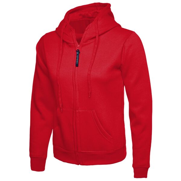 Ladies Classic Full Zip Hooded Sweatshirt Thumbnail